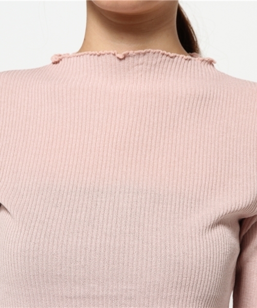 Denime（ドゥニーム）の「フリルネックニット（ニット/セーター・レディース・ピンク/グレー系その他/ブラック/オフホワイト・FREE）」の16枚目の写真