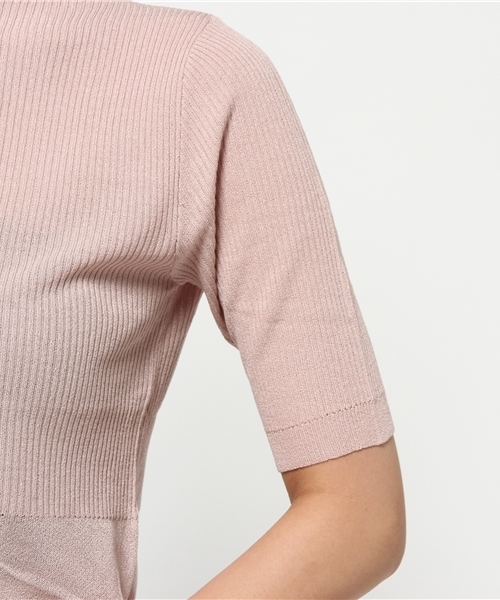 Denime（ドゥニーム）の「フリルネックニット（ニット/セーター・レディース・ピンク/グレー系その他/ブラック/オフホワイト・FREE）」の15枚目の写真