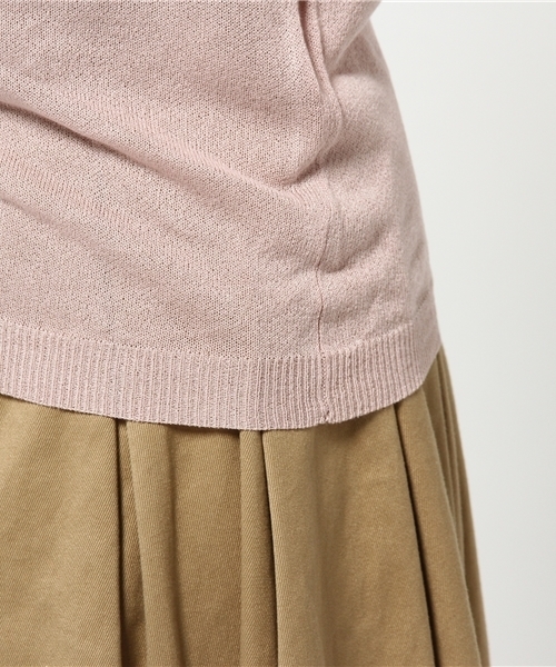 Denime（ドゥニーム）の「フリルネックニット（ニット/セーター・レディース・ピンク/グレー系その他/ブラック/オフホワイト・FREE）」の14枚目の写真