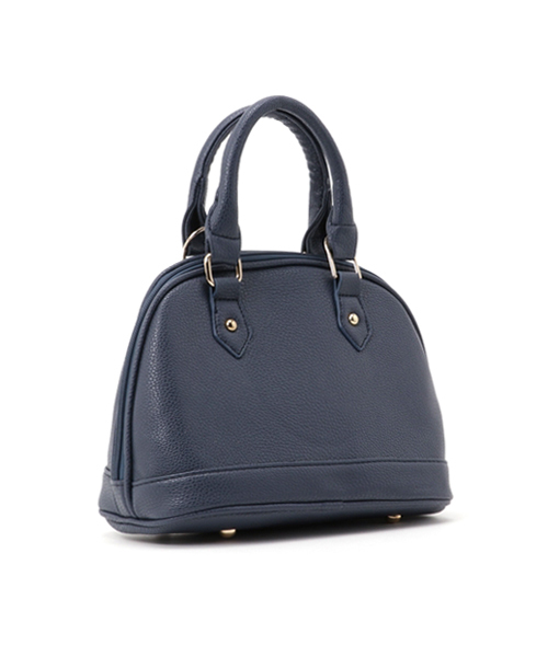 Pierrot（ピエロ）の「2way ラウンドミニバッグ（トートバッグ・レディース・キャメル/アイボリー/ネイビー・FREE）」の4枚目の写真