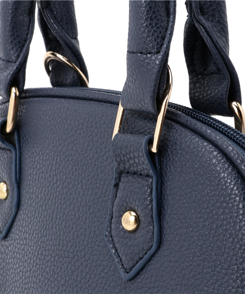 Pierrot（ピエロ）の「2way ラウンドミニバッグ（トートバッグ・レディース・キャメル/アイボリー/ネイビー・FREE）」の5枚目の写真