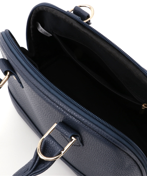 Pierrot（ピエロ）の「2way ラウンドミニバッグ（トートバッグ・レディース・キャメル/アイボリー/ネイビー・FREE）」の7枚目の写真