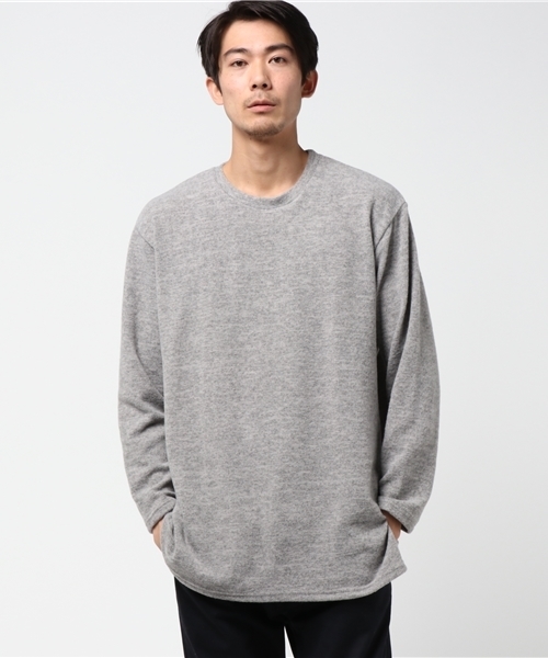 VENCEEXCHANGE（ヴァンスエクスチェンジ）の「ミル天竺ビッグクルーロンT                （Tシャツ/カットソー・メンズ・オフホワイト/グレー/ピンク・LARGE/MEDIUM）」の2枚目の写真