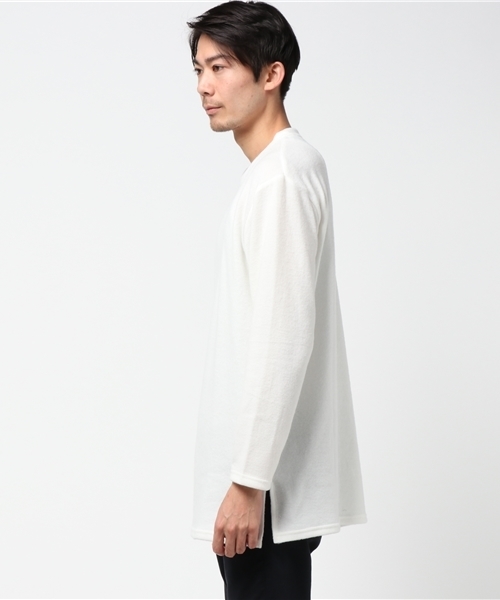 VENCEEXCHANGE（ヴァンスエクスチェンジ）の「ミル天竺ビッグクルーロンT                （Tシャツ/カットソー・メンズ・オフホワイト/グレー/ピンク・LARGE/MEDIUM）」の4枚目の写真