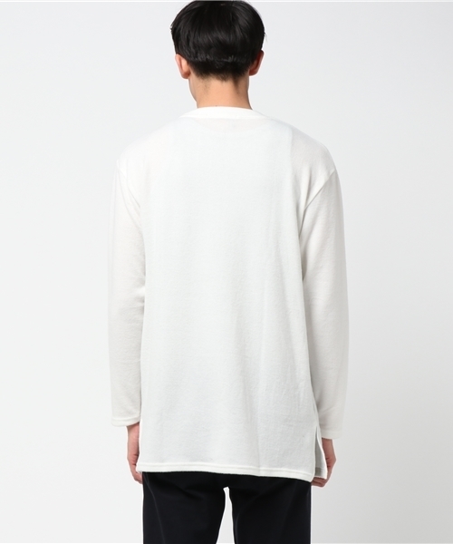 VENCEEXCHANGE（ヴァンスエクスチェンジ）の「ミル天竺ビッグクルーロンT                （Tシャツ/カットソー・メンズ・オフホワイト/グレー/ピンク・LARGE/MEDIUM）」の5枚目の写真