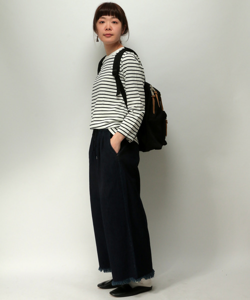 LBC(エルビーシー)の「デニムイージーパンツ (デニムパンツ・レディース・ブルー/ネイビー・LARGE/MEDIUM)」の14枚目の写真
