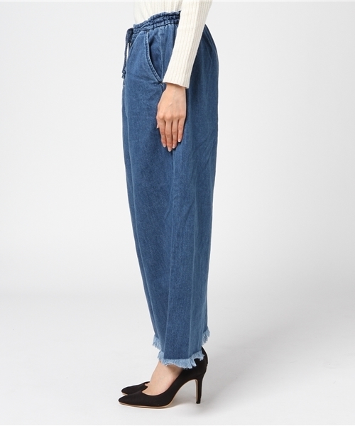 LBC(エルビーシー)の「デニムイージーパンツ (デニムパンツ・レディース・ブルー/ネイビー・LARGE/MEDIUM)」の4枚目の写真
