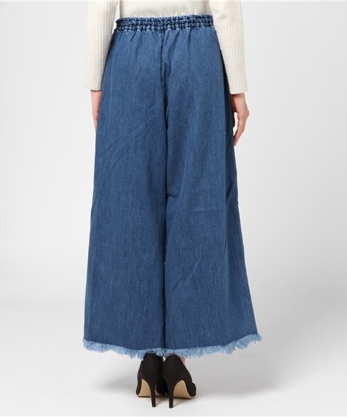 LBC(エルビーシー)の「デニムイージーパンツ (デニムパンツ・レディース・ブルー/ネイビー・LARGE/MEDIUM)」の5枚目の写真