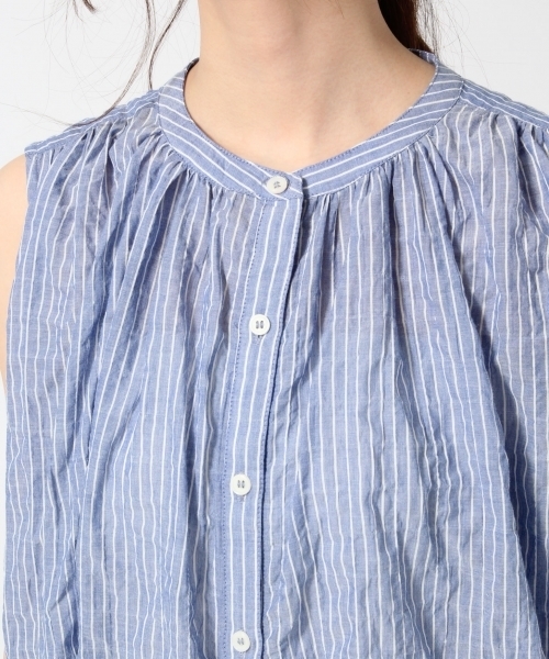 GLOBAL WORK（グローバルワーク）の「【ROOM】ギャザーワンピセット/746072（ワンピース・レディース・ブルー/レッド/ホワイト・FREE）」の7枚目の写真