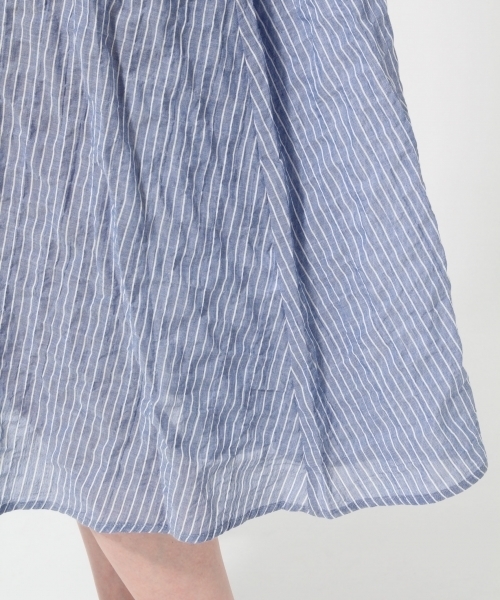 GLOBAL WORK（グローバルワーク）の「【ROOM】ギャザーワンピセット/746072（ワンピース・レディース・ブルー/レッド/ホワイト・FREE）」の9枚目の写真