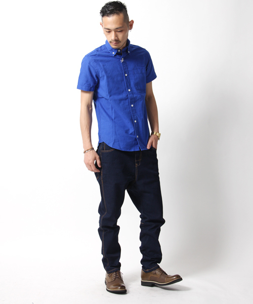 Rocky Monroe（ロッキーモンロー）の「ライトオンスストレッチサルエルデニムパンツ（デニムパンツ・メンズ・インディゴブルー/ブラック/ブルー系その他/ベージュ/ホワイト/ブルー系その他2・3/2/4/1）」の20枚目の写真