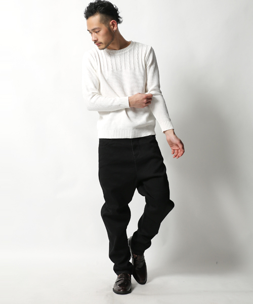 Rocky Monroe（ロッキーモンロー）の「ライトオンスストレッチサルエルデニムパンツ（デニムパンツ・メンズ・インディゴブルー/ブラック/ブルー系その他/ベージュ/ホワイト/ブルー系その他2・3/2/4/1）」の21枚目の写真