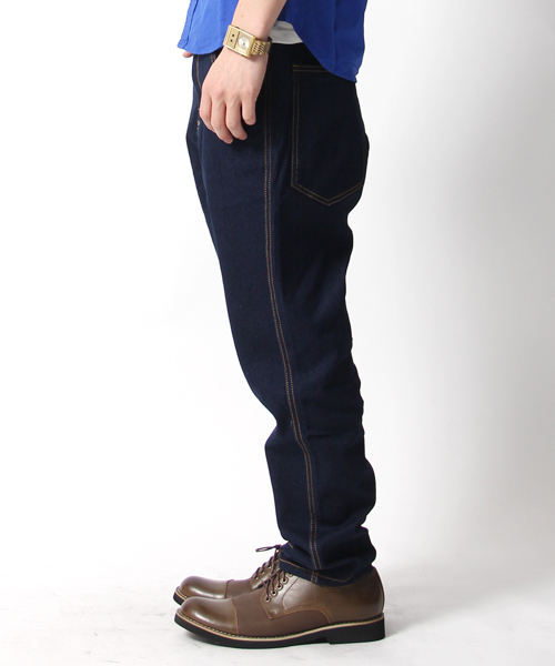 Rocky Monroe（ロッキーモンロー）の「ライトオンスストレッチサルエルデニムパンツ（デニムパンツ・メンズ・インディゴブルー/ブラック/ブルー系その他/ベージュ/ホワイト/ブルー系その他2・3/2/4/1）」の15枚目の写真