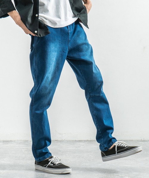 Rocky Monroe（ロッキーモンロー）の「ライトオンスストレッチサルエルデニムパンツ（デニムパンツ・メンズ・インディゴブルー/ブラック/ブルー系その他/ベージュ/ホワイト/ブルー系その他2・3/2/4/1）」の5枚目の写真