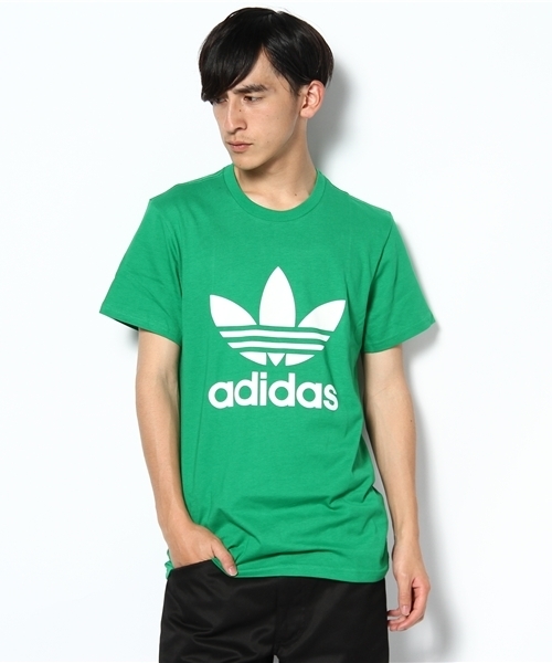 adidas Originals（アディダスオリジナルス）の「ADI TREFOIL TEE トレフォイル（Tシャツ/カットソー・メンズ・ブラック/パープル/ホワイト/レッド/グリーン/ネイビー・SMALL/MEDIUM/LARGE/X-LARGE）」の4枚目の写真