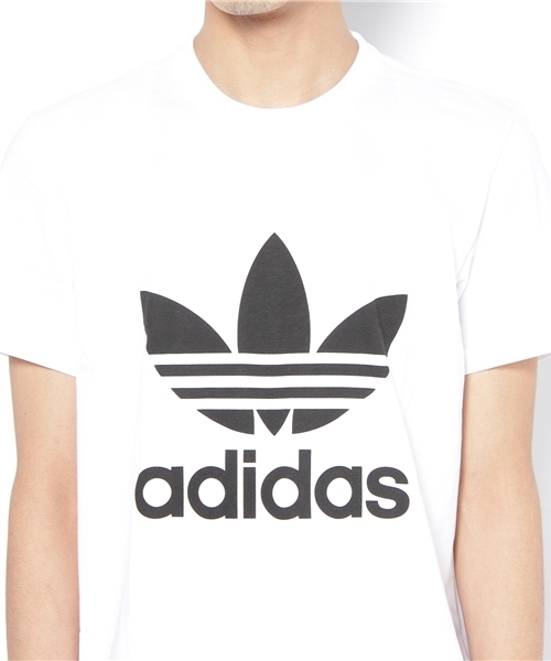 adidas Originals（アディダスオリジナルス）の「ADI TREFOIL TEE トレフォイル（Tシャツ/カットソー・メンズ・ブラック/パープル/ホワイト/レッド/グリーン/ネイビー・SMALL/MEDIUM/LARGE/X-LARGE）」の9枚目の写真
