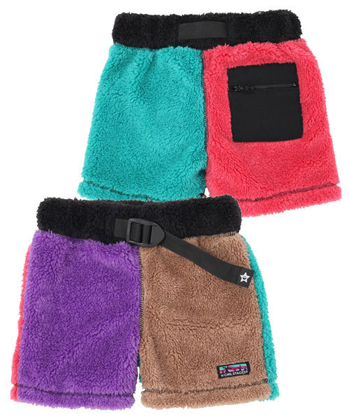 X-girl Stages（エックスガールステージス）の「FLUFFY HALF PANT (12M～3T)（その他パンツ・キッズ・ベージュ/ピンク/マルチ・12M/2T/3T）」の3枚目の写真