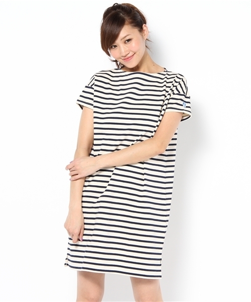ORCIVAL(オーシバル)の「ORCIVAL(オーシバル) C/LOURD S/S LONGワンピース(ワンピース・レディース・ホワイト/ブラウン/その他1・MEDIUM)」の1枚目の写真