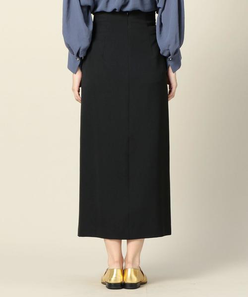 BEAUTY&YOUTH UNITED ARROWS（ビューティーアンドユースユナイテッドアローズ）の「BY タックスリットハイウエストスカート ◆（スカート・レディース・ブラック/ワインレッド・MEDIUM/SMALL）」の6枚目の写真