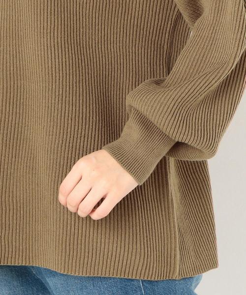 Another Edition（アナザーエディション）の「12G畦ボートネックプルオーバー（ニット/セーター・レディース・ライトブルー/ブラック/イエロー/モカ・フリー）」の10枚目の写真