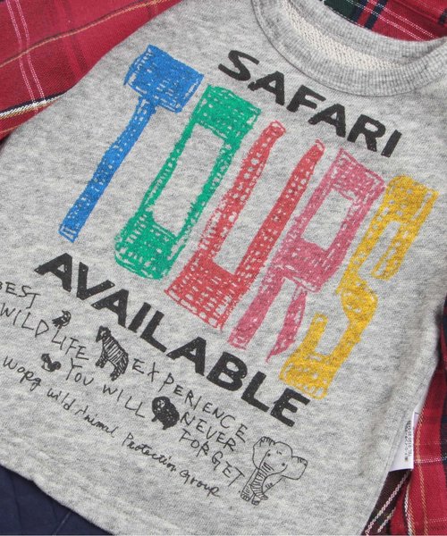 BREEZE(ブリーズ)の「男の子着せ込み風カバーオール(ロンパース・キッズ・レッド/グリーン・70/80)」の7枚目の写真