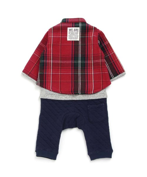 BREEZE(ブリーズ)の「男の子着せ込み風カバーオール(ロンパース・キッズ・レッド/グリーン・70/80)」の16枚目の写真