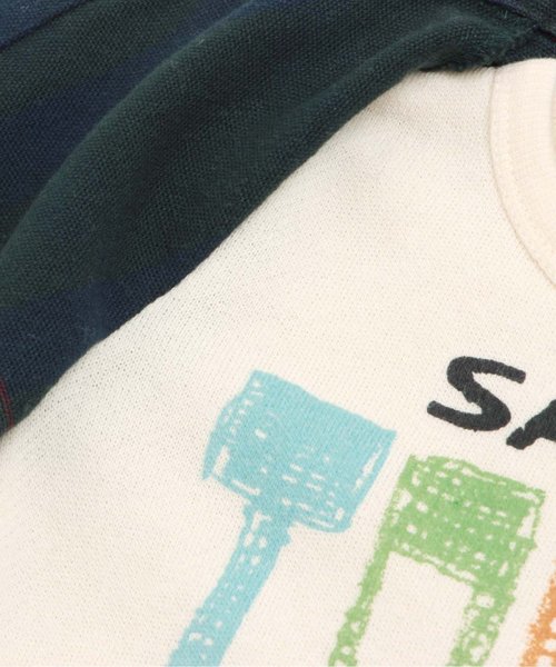 BREEZE(ブリーズ)の「男の子着せ込み風カバーオール(ロンパース・キッズ・レッド/グリーン・70/80)」の10枚目の写真