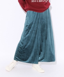 niko and... | ベロアプリーツガウチョパンツ【niko and ...】(その他パンツ)