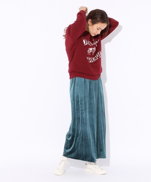 niko and...（ニコアンド）の「ベロアプリーツガウチョパンツ（その他パンツ・レディース・ブルー/ブラウン/ブラック/キャメル・FREE）」の16枚目の写真