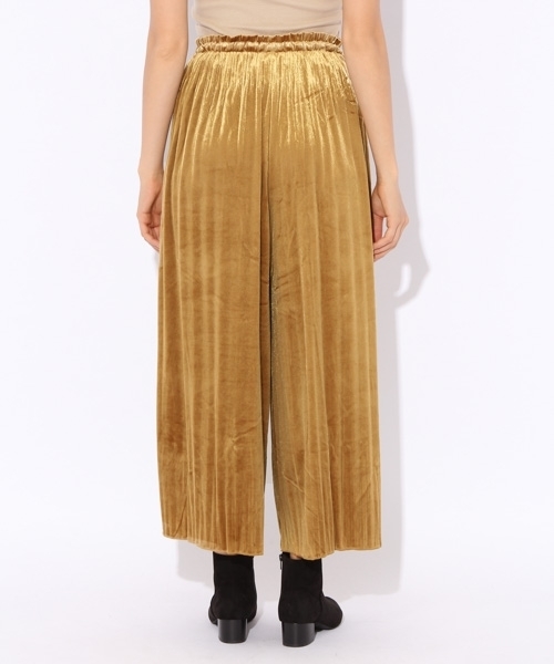 niko and...（ニコアンド）の「ベロアプリーツガウチョパンツ（その他パンツ・レディース・ブルー/ブラウン/ブラック/キャメル・FREE）」の17枚目の写真