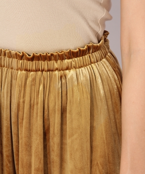 niko and...（ニコアンド）の「ベロアプリーツガウチョパンツ（その他パンツ・レディース・ブルー/ブラウン/ブラック/キャメル・FREE）」の14枚目の写真