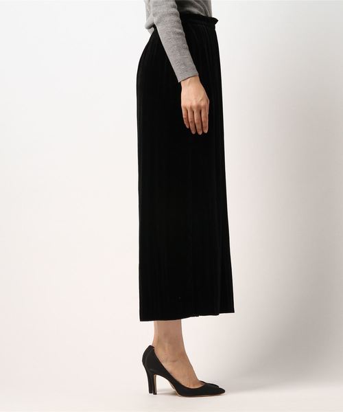 niko and...（ニコアンド）の「ベロアプリーツガウチョパンツ（その他パンツ・レディース・ブルー/ブラウン/ブラック/キャメル・FREE）」の5枚目の写真