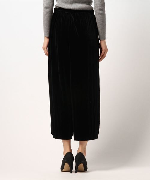 niko and...（ニコアンド）の「ベロアプリーツガウチョパンツ（その他パンツ・レディース・ブルー/ブラウン/ブラック/キャメル・FREE）」の6枚目の写真