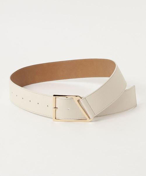 RIVE DROITE（リヴドロワ）の「変形バックルベルト（ベルト・レディース・ライトグレー/アイボリー・FREE）」の2枚目の写真