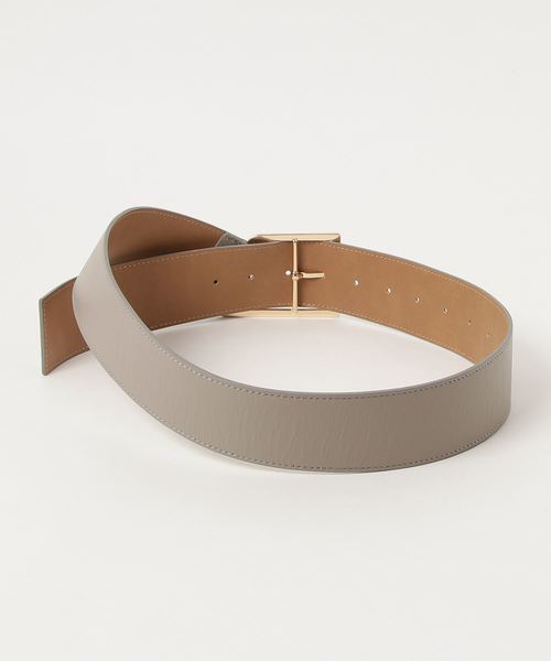 RIVE DROITE（リヴドロワ）の「変形バックルベルト（ベルト・レディース・ライトグレー/アイボリー・FREE）」の3枚目の写真