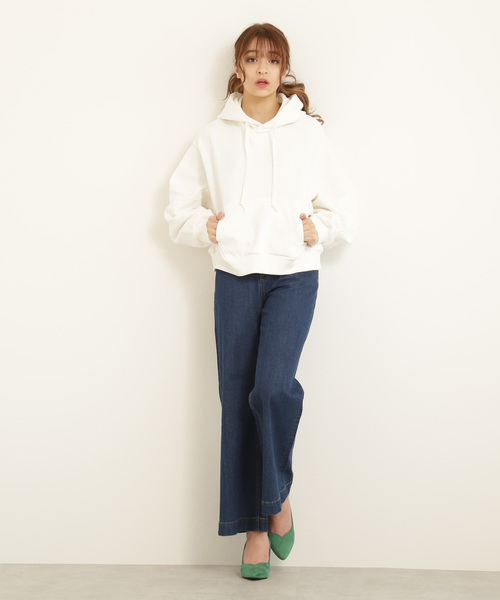 FREE'S MART（フリーズマート）の「◆ベーシックワイドデニム（デニムパンツ・レディース・ブルー系その他/ダークネイビー・X-SMALL/SMALL/MEDIUM）」の6枚目の写真