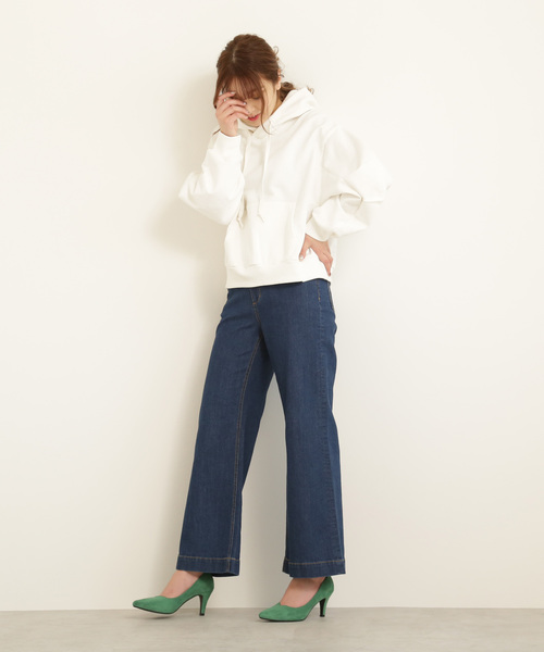 FREE'S MART（フリーズマート）の「◆ベーシックワイドデニム（デニムパンツ・レディース・ブルー系その他/ダークネイビー・X-SMALL/SMALL/MEDIUM）」の5枚目の写真