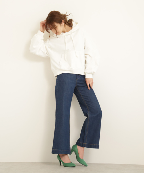 FREE'S MART（フリーズマート）の「◆ベーシックワイドデニム（デニムパンツ・レディース・ブルー系その他/ダークネイビー・X-SMALL/SMALL/MEDIUM）」の7枚目の写真