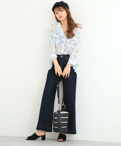 FREE'S MART（フリーズマート）の「◆ベーシックワイドデニム（デニムパンツ・レディース・ブルー系その他/ダークネイビー・X-SMALL/SMALL/MEDIUM）」の20枚目の写真