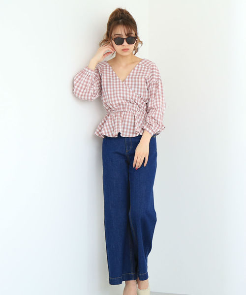 FREE'S MART（フリーズマート）の「◆ベーシックワイドデニム（デニムパンツ・レディース・ブルー系その他/ダークネイビー・X-SMALL/SMALL/MEDIUM）」の15枚目の写真