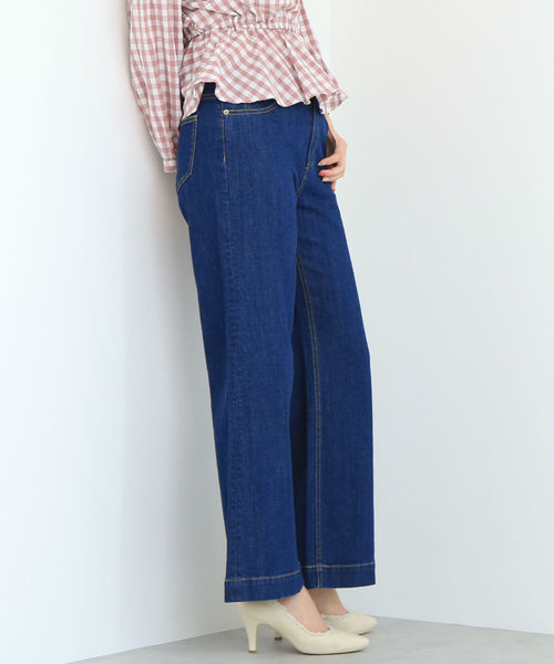 FREE'S MART（フリーズマート）の「◆ベーシックワイドデニム（デニムパンツ・レディース・ブルー系その他/ダークネイビー・X-SMALL/SMALL/MEDIUM）」の14枚目の写真