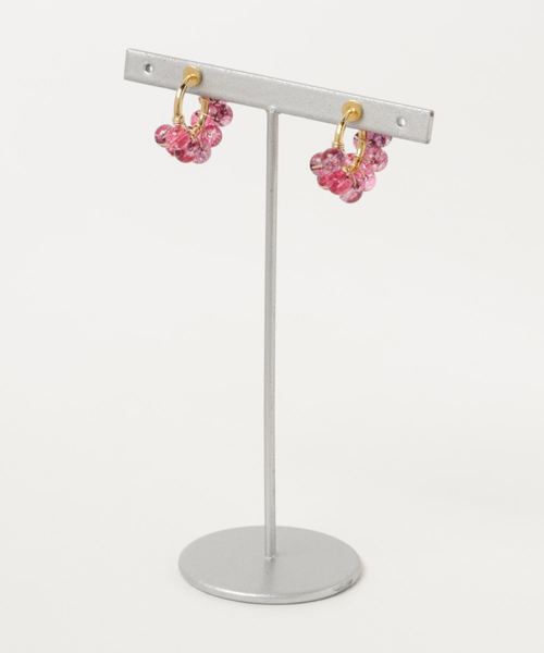 TONE SELECT GOODS（トーンセレクトグッズ）の「【marinaJEWELRY】multicolored quartz earring PNK（イヤリング・レディース・ピンク・FREE）」の2枚目の写真