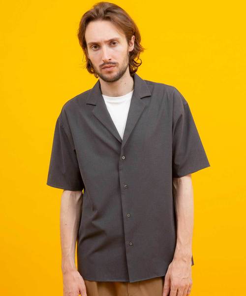 UNITED TOKYO（ユナイテッドトウキョウ）の「リネンライクオープンカラーシャツ（シャツ/ブラウス・メンズ・ブラック/ベージュ/グレー・1/2/3）」の15枚目の写真