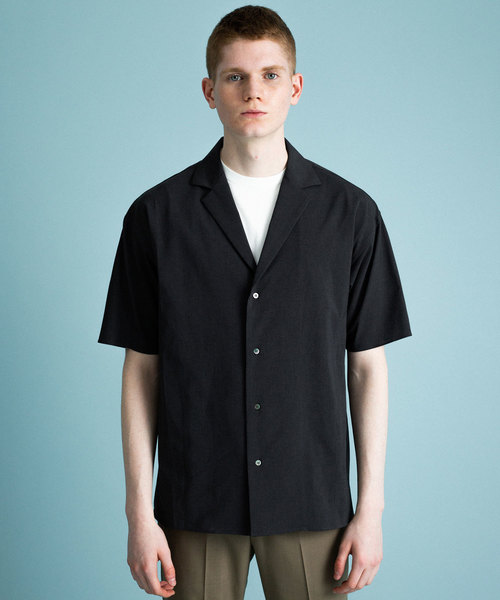 UNITED TOKYO（ユナイテッドトウキョウ）の「リネンライクオープンカラーシャツ（シャツ/ブラウス・メンズ・ブラック/ベージュ/グレー・1/2/3）」の12枚目の写真