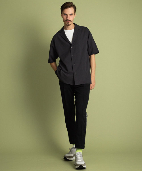 UNITED TOKYO（ユナイテッドトウキョウ）の「リネンライクオープンカラーシャツ（シャツ/ブラウス・メンズ・ブラック/ベージュ/グレー・1/2/3）」の6枚目の写真