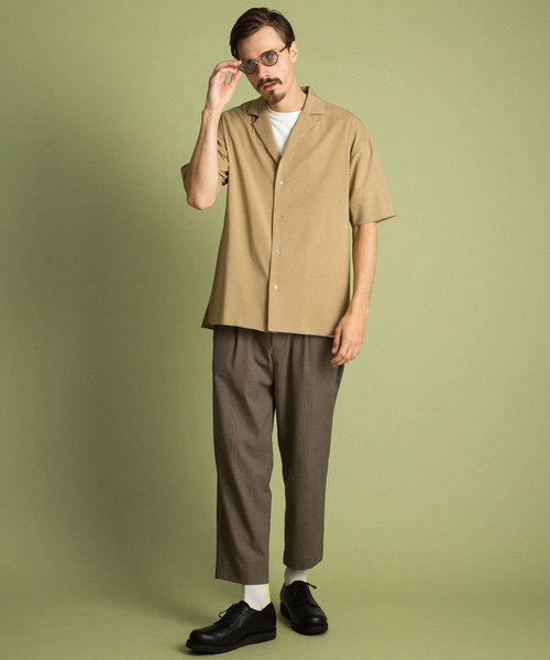 UNITED TOKYO（ユナイテッドトウキョウ）の「リネンライクオープンカラーシャツ（シャツ/ブラウス・メンズ・ブラック/ベージュ/グレー・1/2/3）」の5枚目の写真