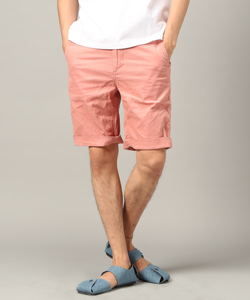 Denime(ドゥニーム)の「SUMMER CORDUROY SHORT TROUSERS(その他パンツ・メンズ・レッド/ネイビー/ピンク/マスタード/ライトブラウン・LARGE/MEDIUM/SMALL)」の5枚目の写真