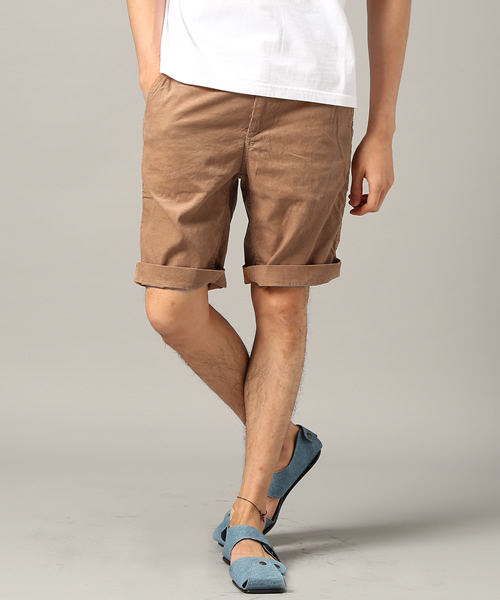 Denime(ドゥニーム)の「SUMMER CORDUROY SHORT TROUSERS(その他パンツ・メンズ・レッド/ネイビー/ピンク/マスタード/ライトブラウン・LARGE/MEDIUM/SMALL)」の2枚目の写真