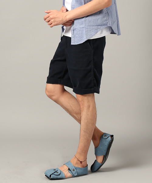 Denime(ドゥニーム)の「SUMMER CORDUROY SHORT TROUSERS(その他パンツ・メンズ・レッド/ネイビー/ピンク/マスタード/ライトブラウン・LARGE/MEDIUM/SMALL)」の8枚目の写真