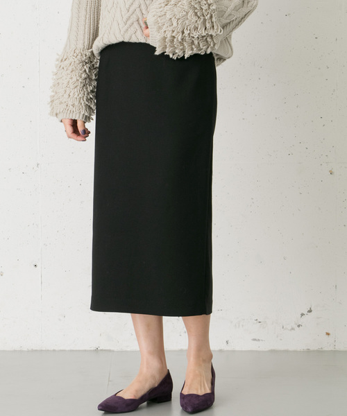 URBAN RESEARCH ROSSO WOMEN(アーバンリサーチ ロッソ)の「シンプルタイトスカート(スカート・レディース・ブラック/ブラウン/イエロー系その他・38/36)」の2枚目の写真